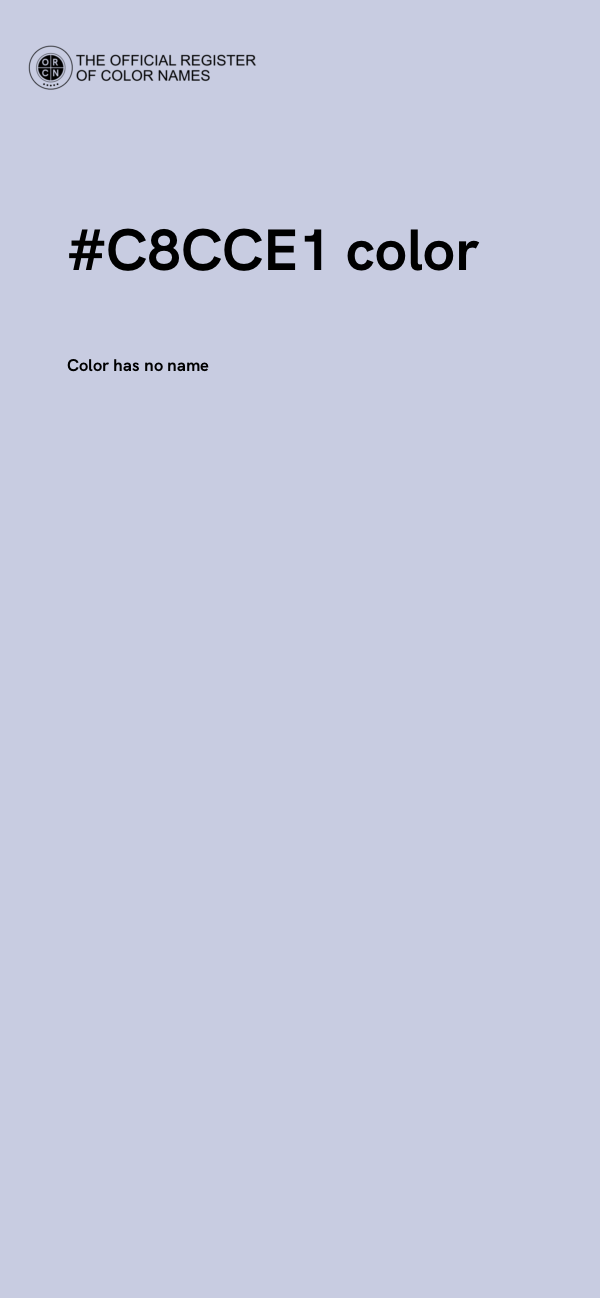 #C8CCE1 color image
