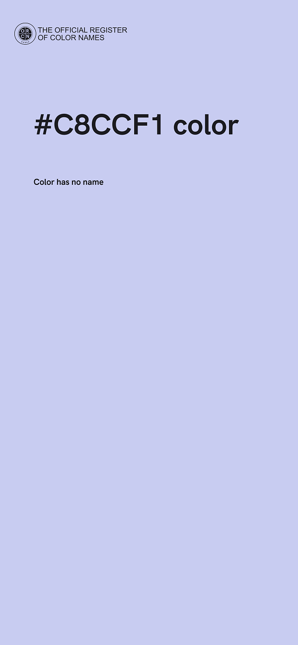 #C8CCF1 color image