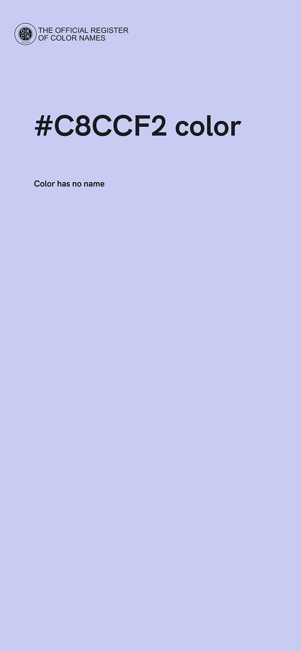 #C8CCF2 color image