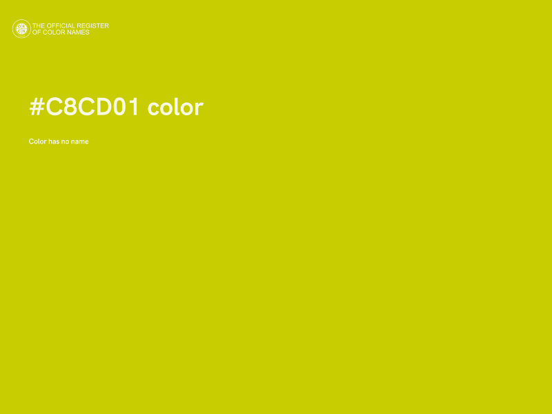 #C8CD01 color image