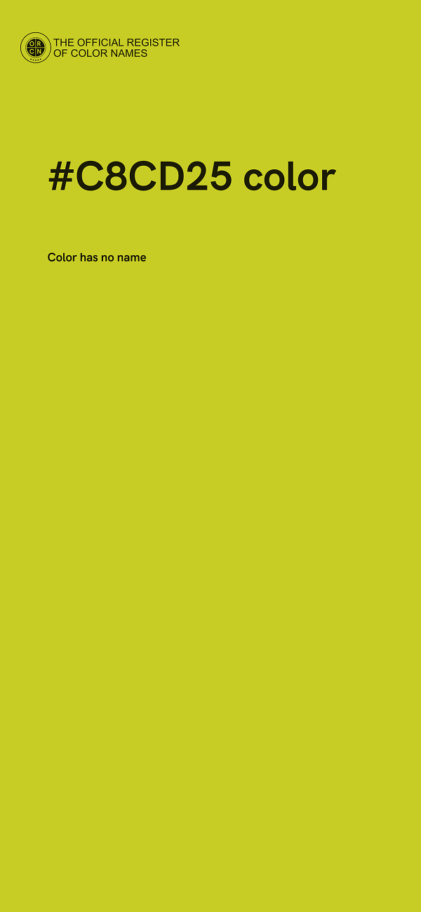 #C8CD25 color image
