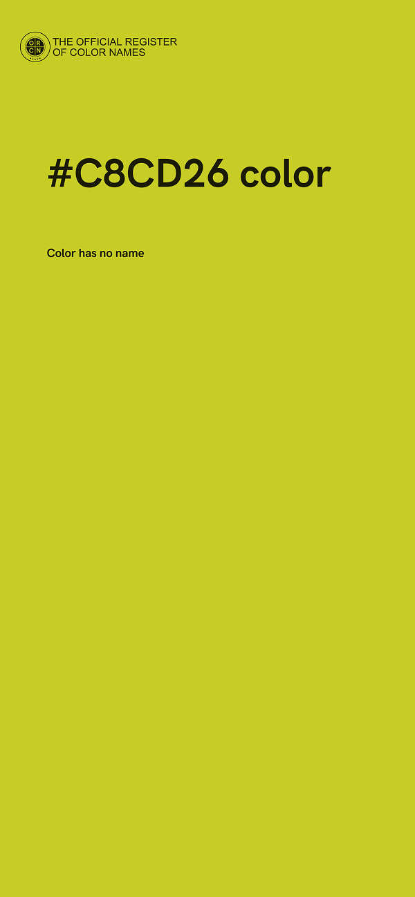 #C8CD26 color image