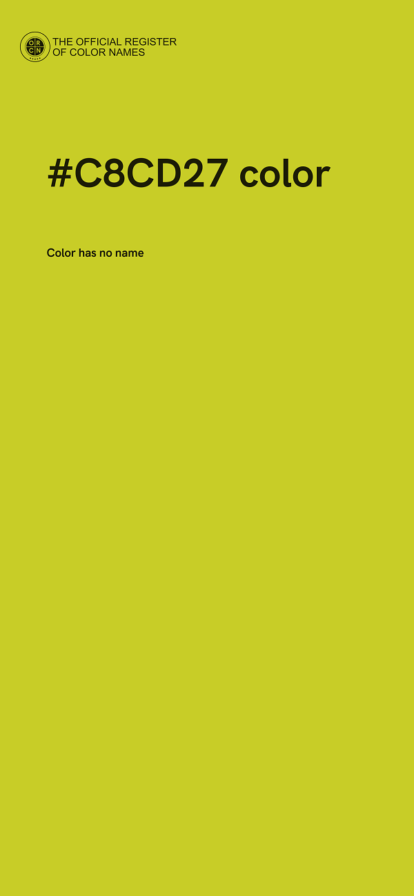 #C8CD27 color image