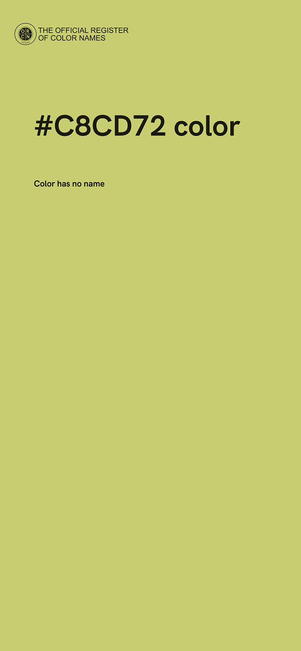 #C8CD72 color image