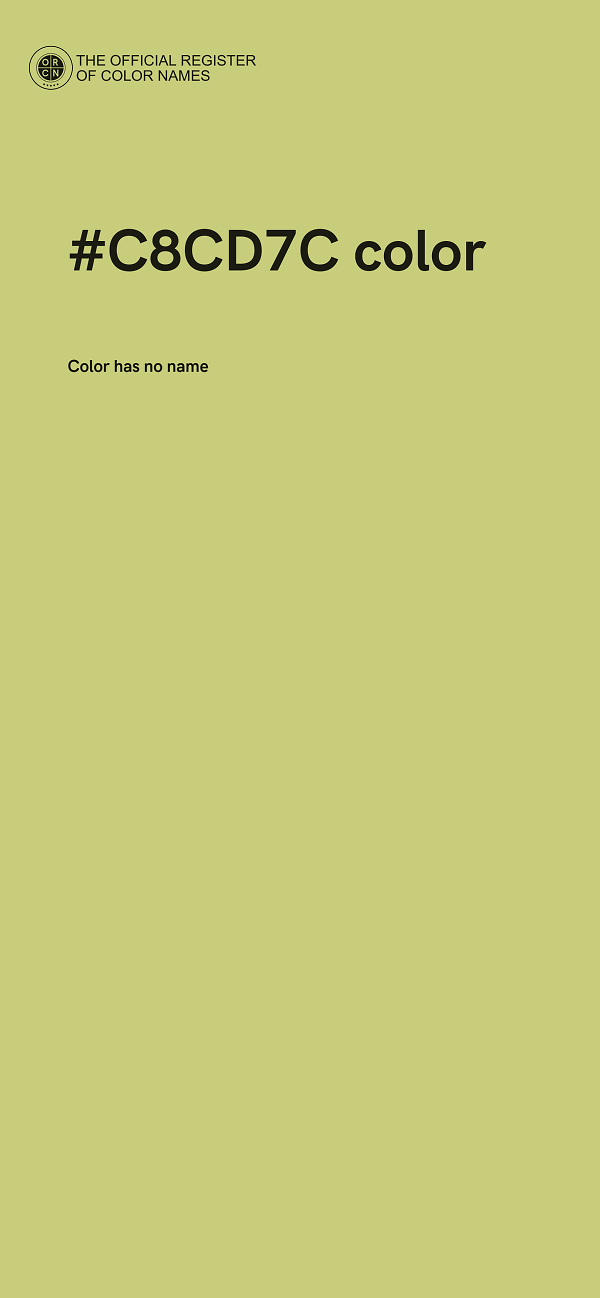 #C8CD7C color image