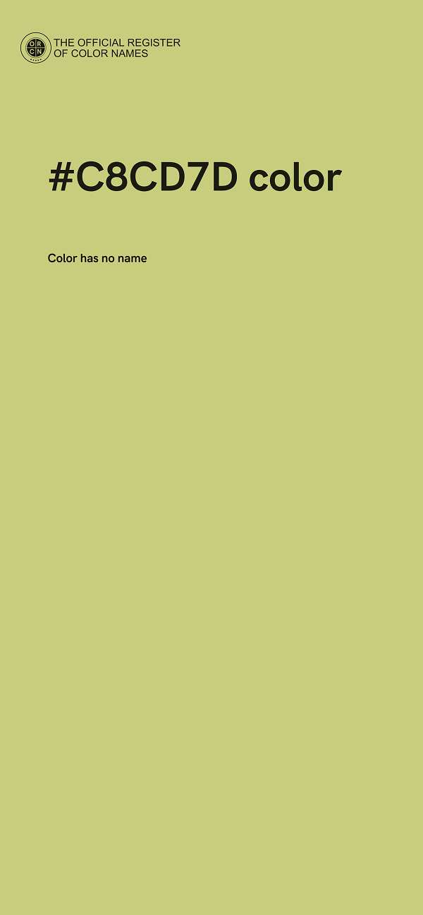 #C8CD7D color image