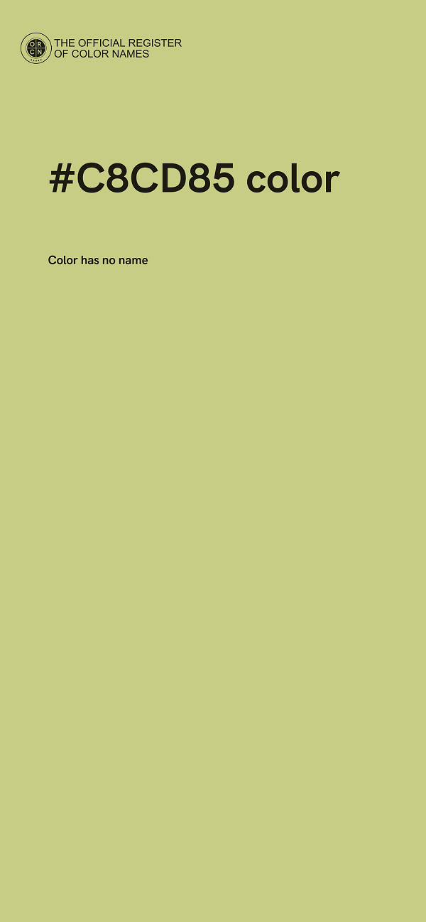 #C8CD85 color image