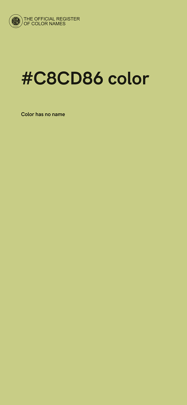 #C8CD86 color image