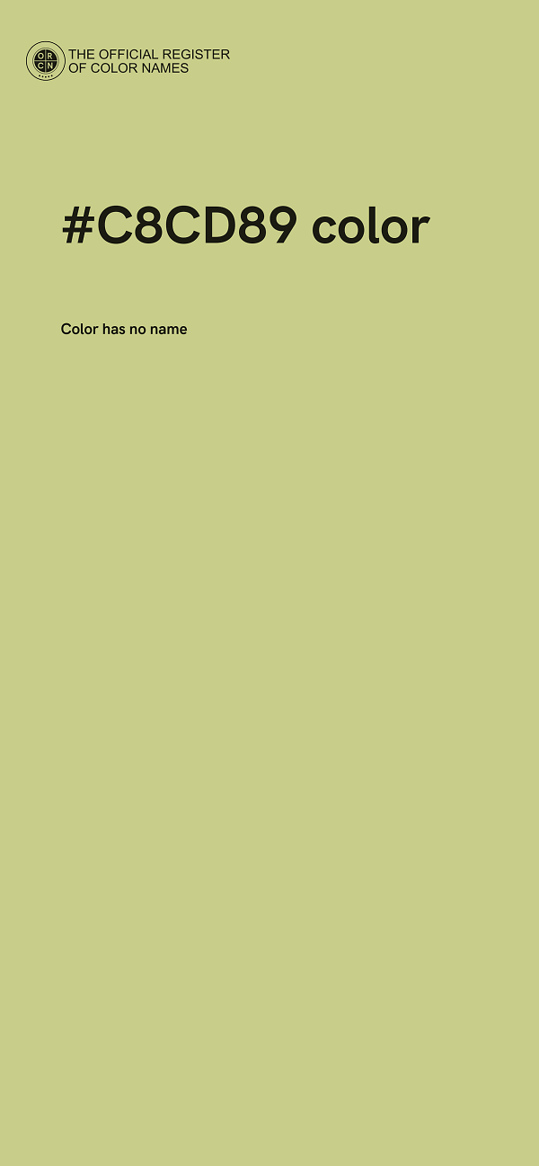 #C8CD89 color image