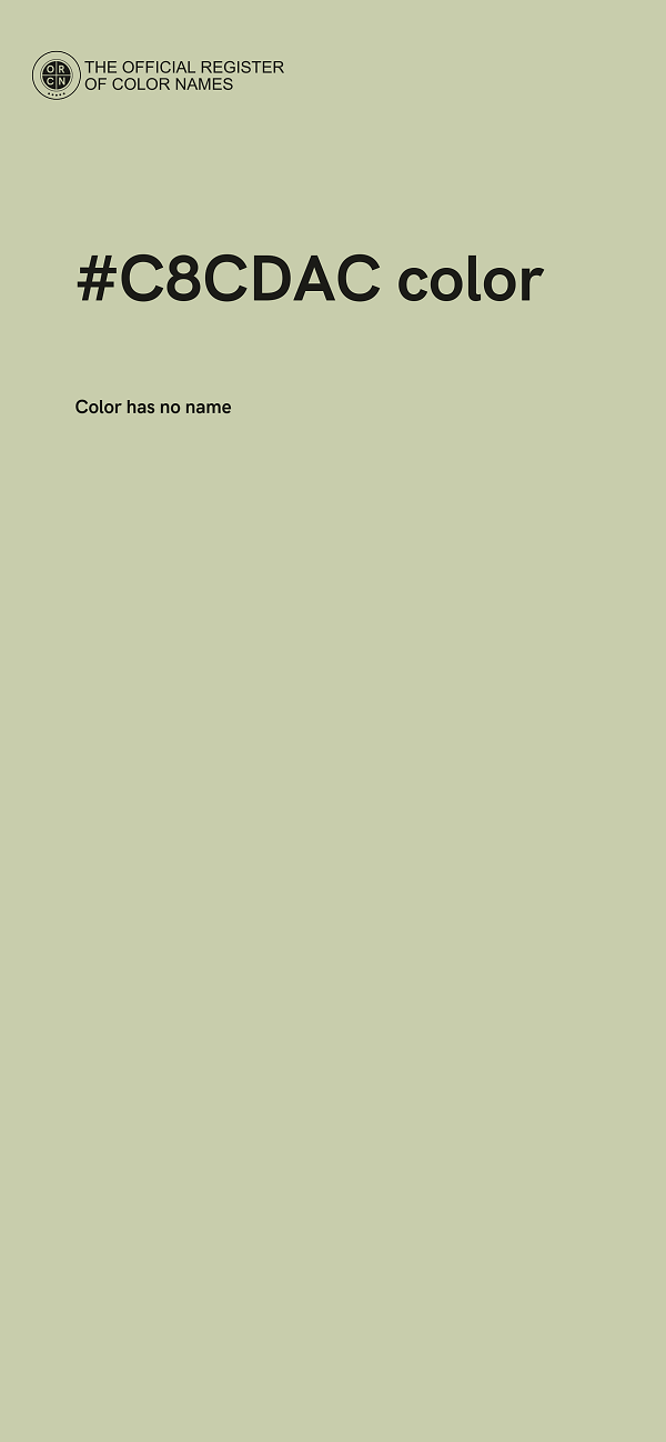 #C8CDAC color image