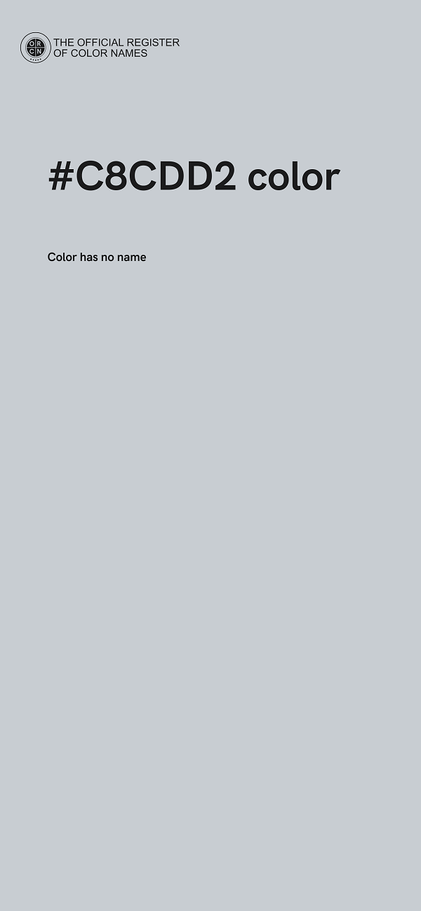#C8CDD2 color image