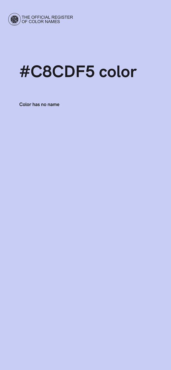 #C8CDF5 color image
