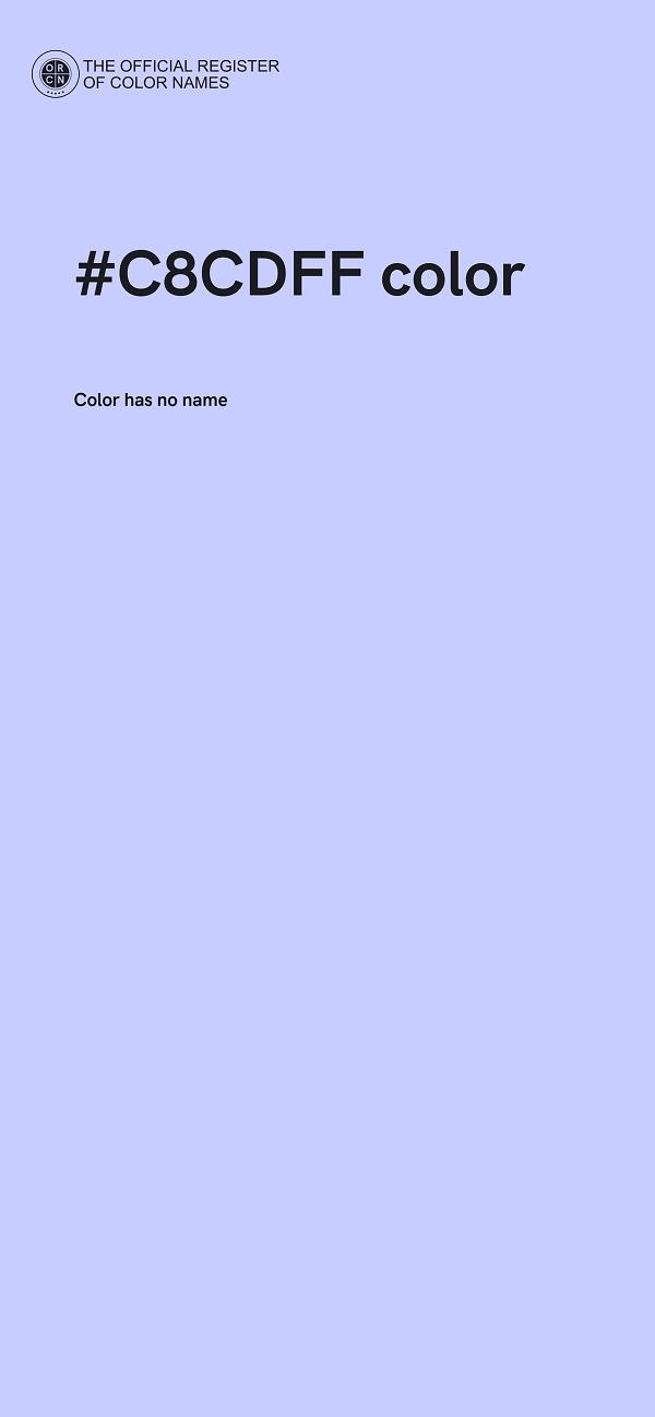 #C8CDFF color image