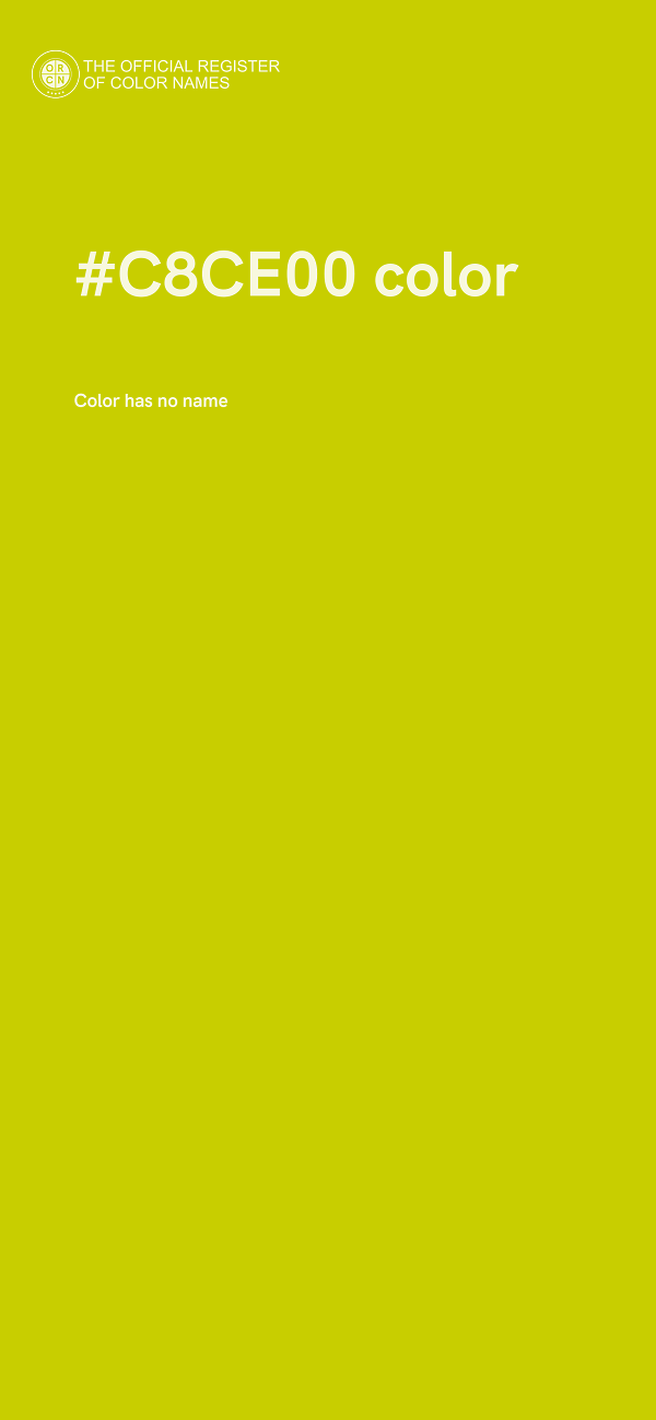 #C8CE00 color image