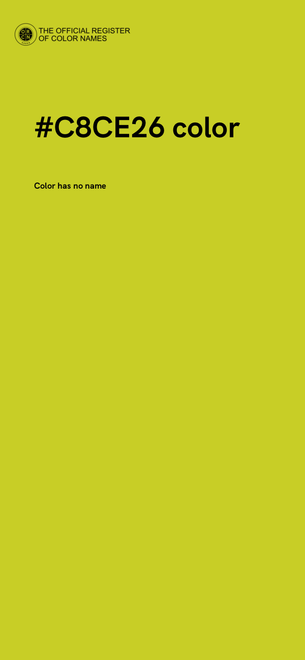 #C8CE26 color image