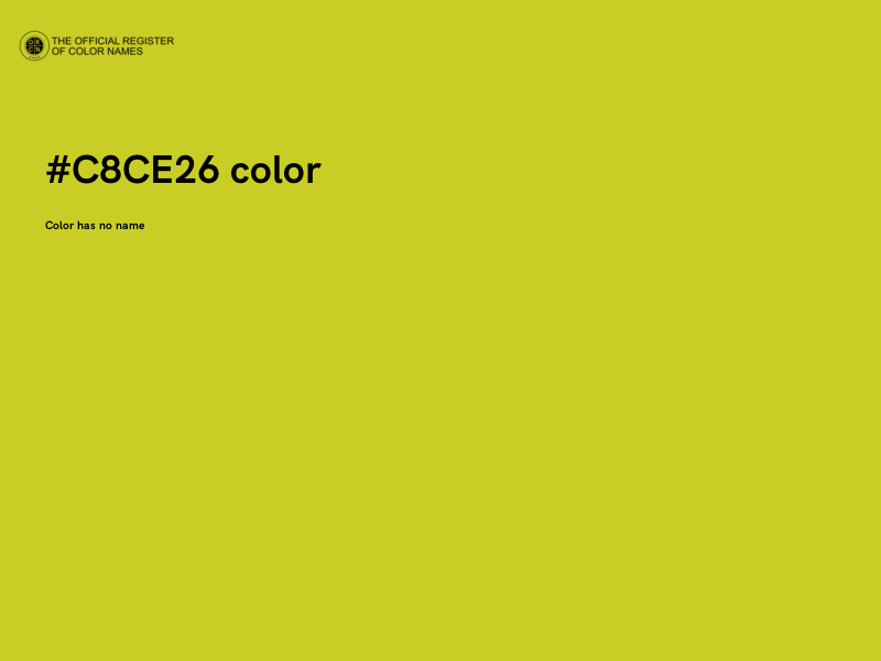 #C8CE26 color image
