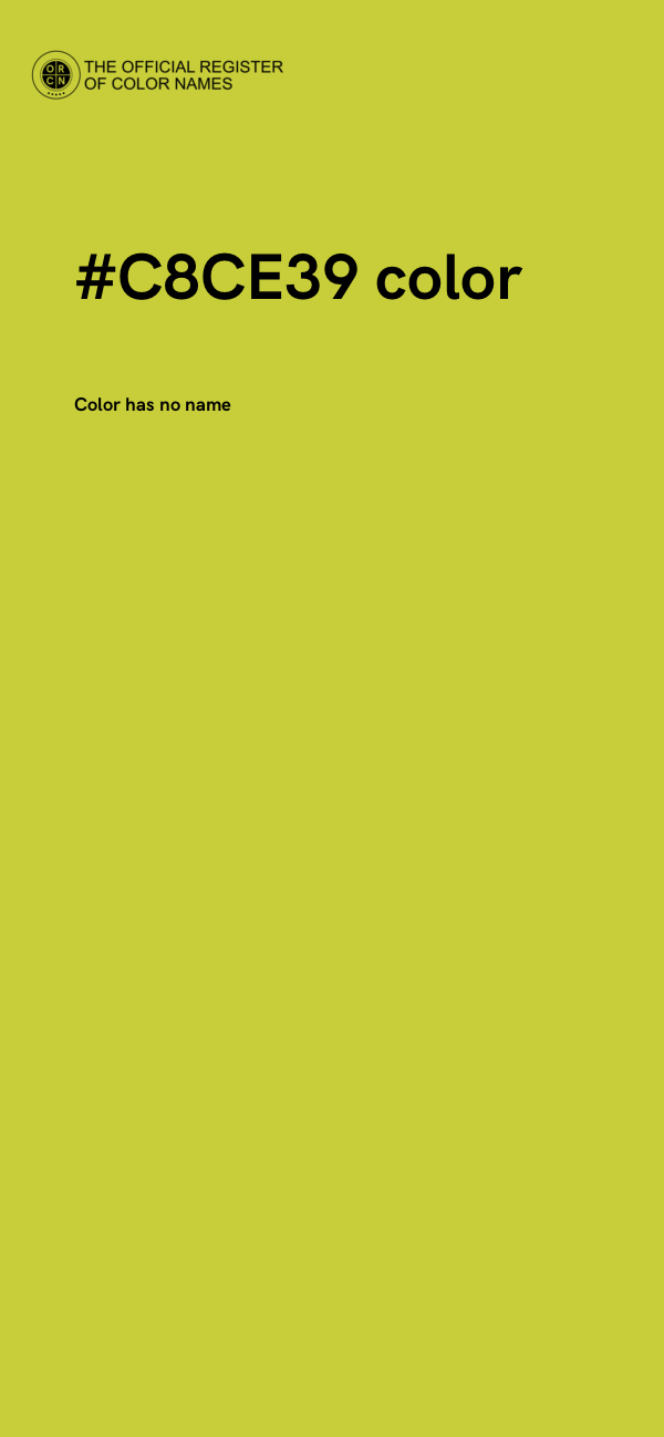 #C8CE39 color image