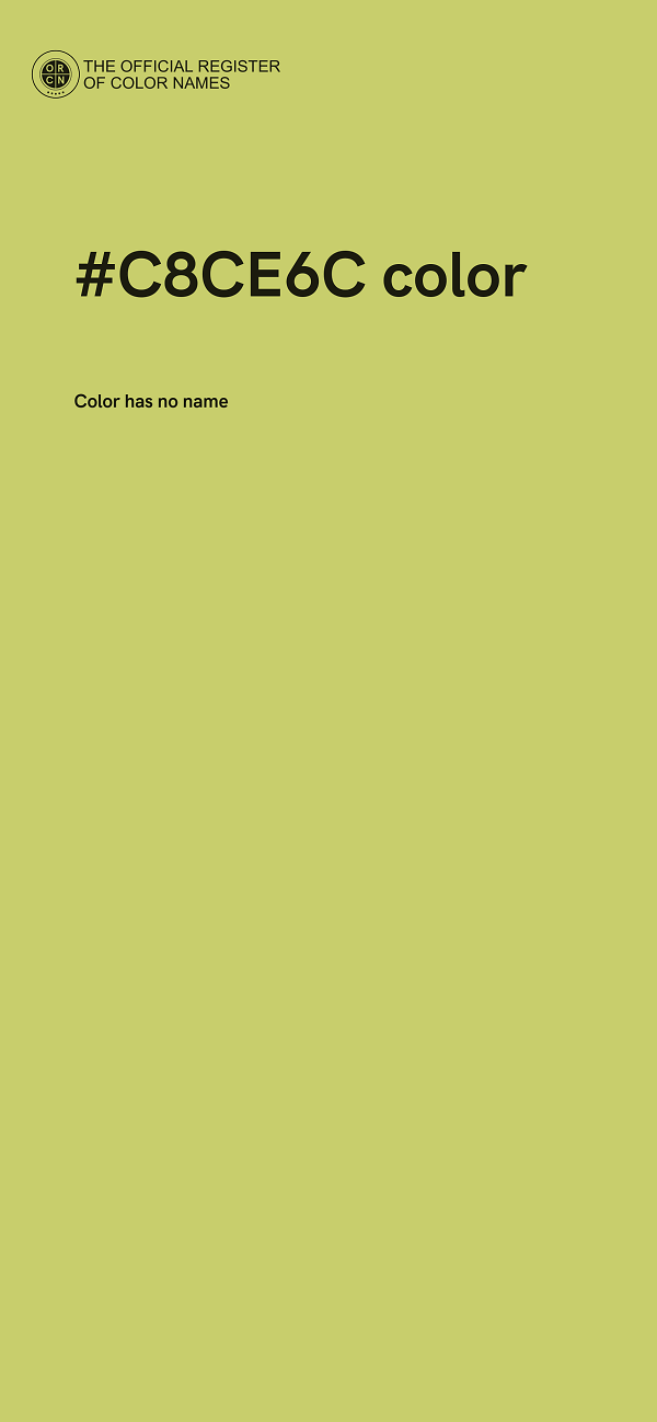 #C8CE6C color image