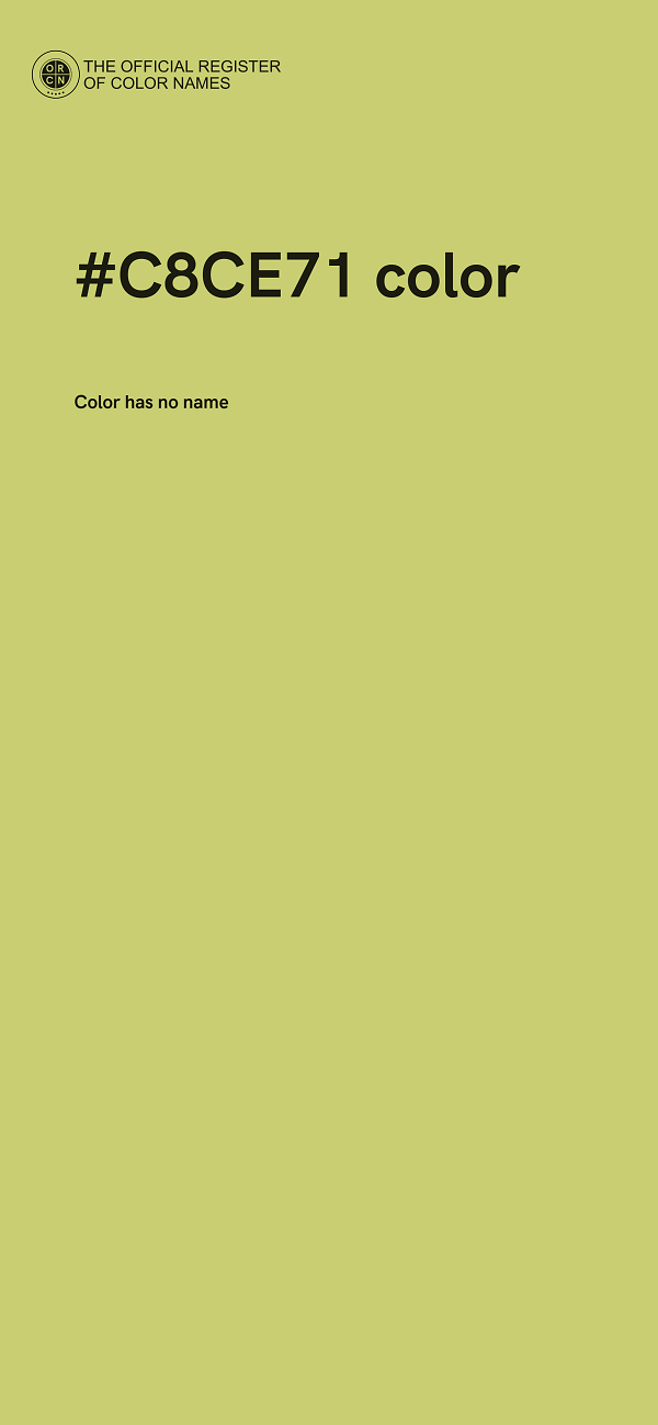 #C8CE71 color image