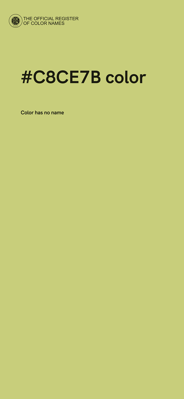 #C8CE7B color image