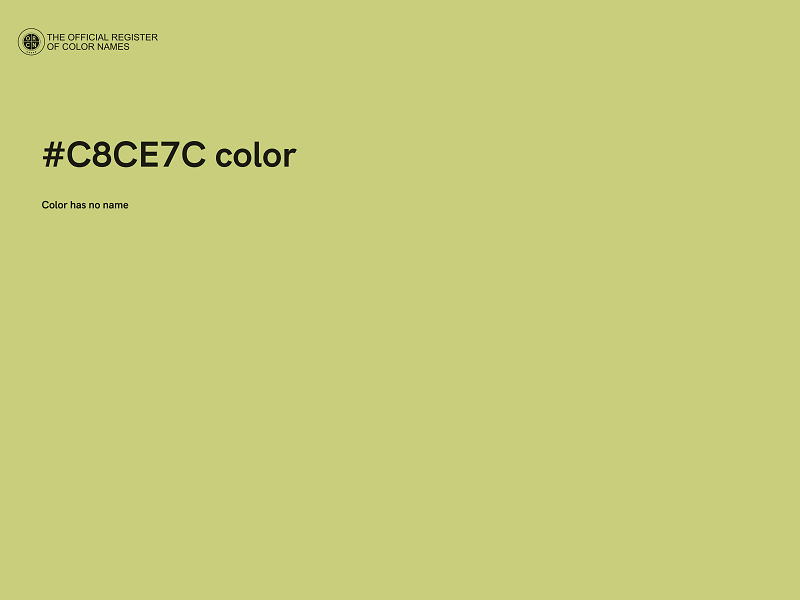 #C8CE7C color image