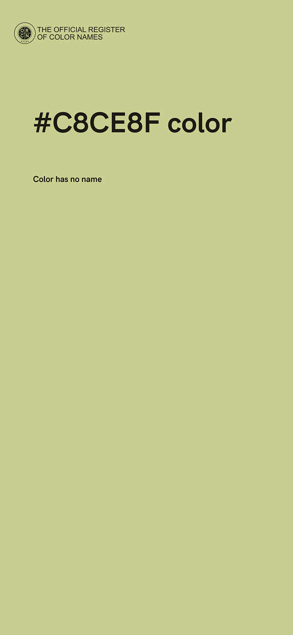 #C8CE8F color image