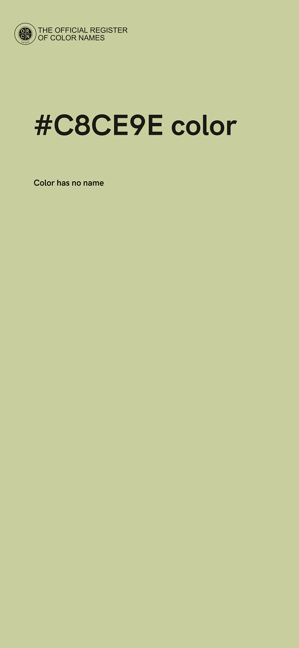#C8CE9E color image