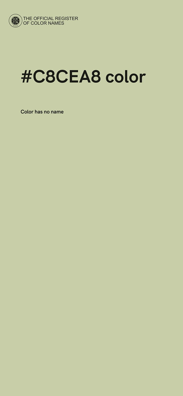 #C8CEA8 color image