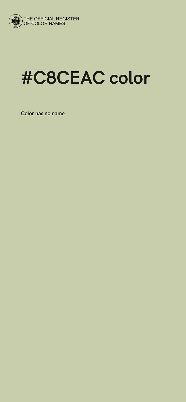 #C8CEAC color image