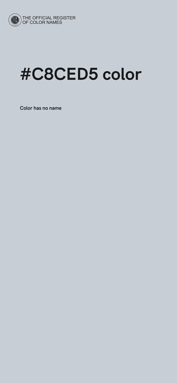 #C8CED5 color image