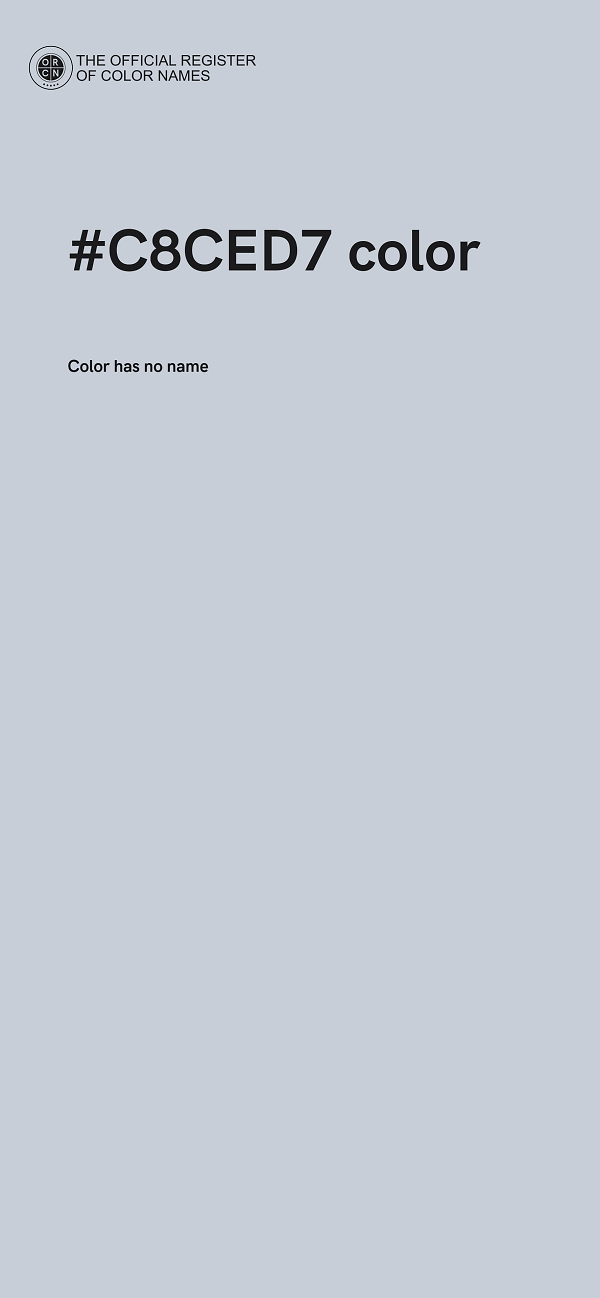 #C8CED7 color image
