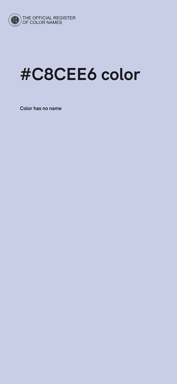 #C8CEE6 color image