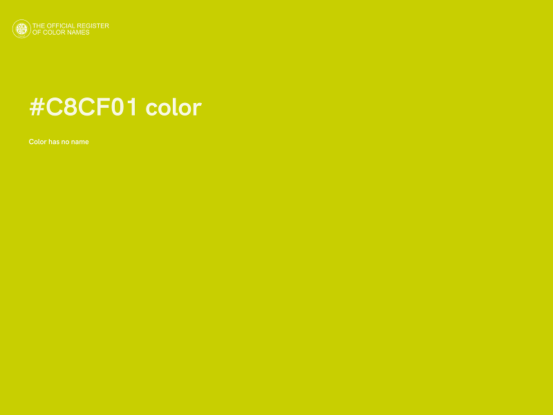 #C8CF01 color image