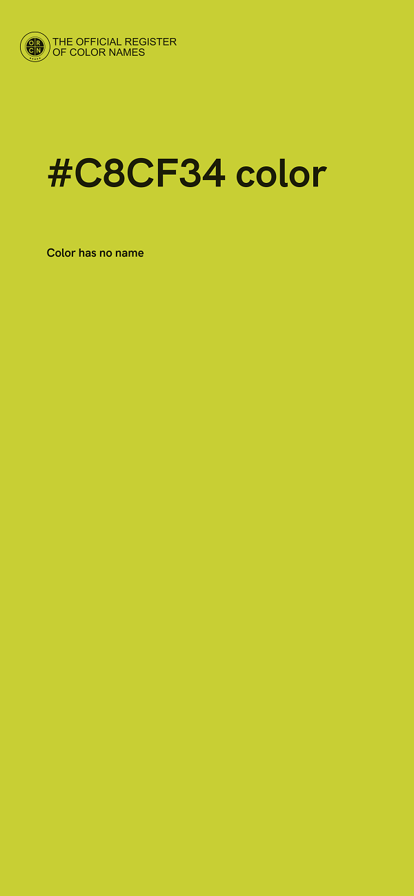 #C8CF34 color image