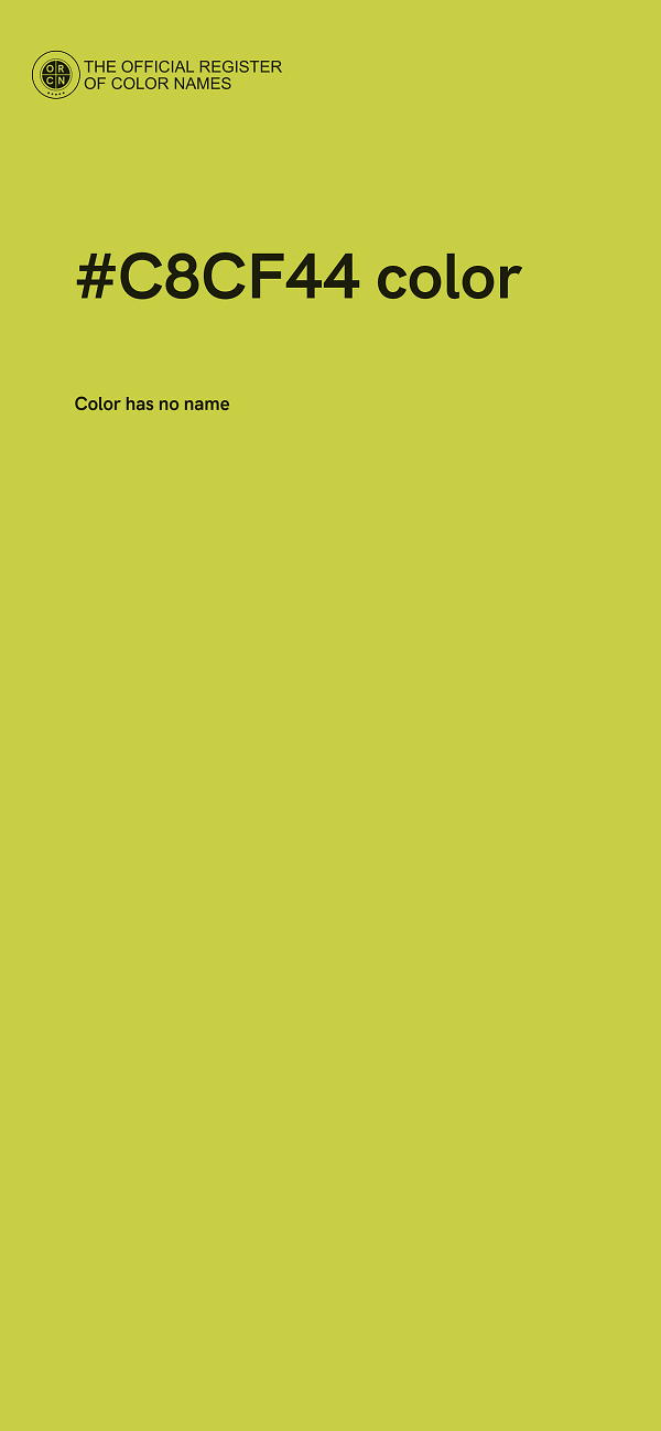 #C8CF44 color image