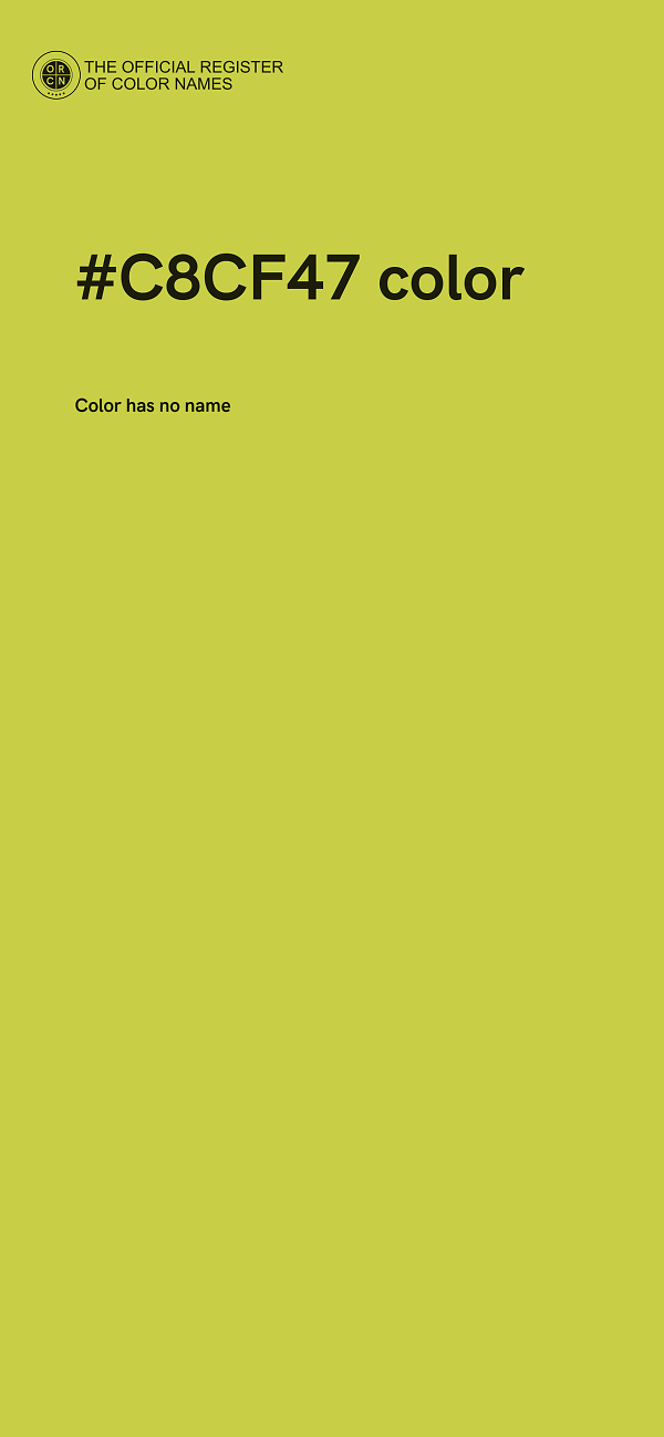 #C8CF47 color image