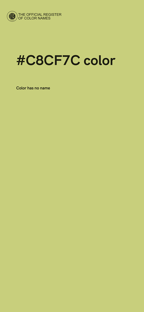 #C8CF7C color image