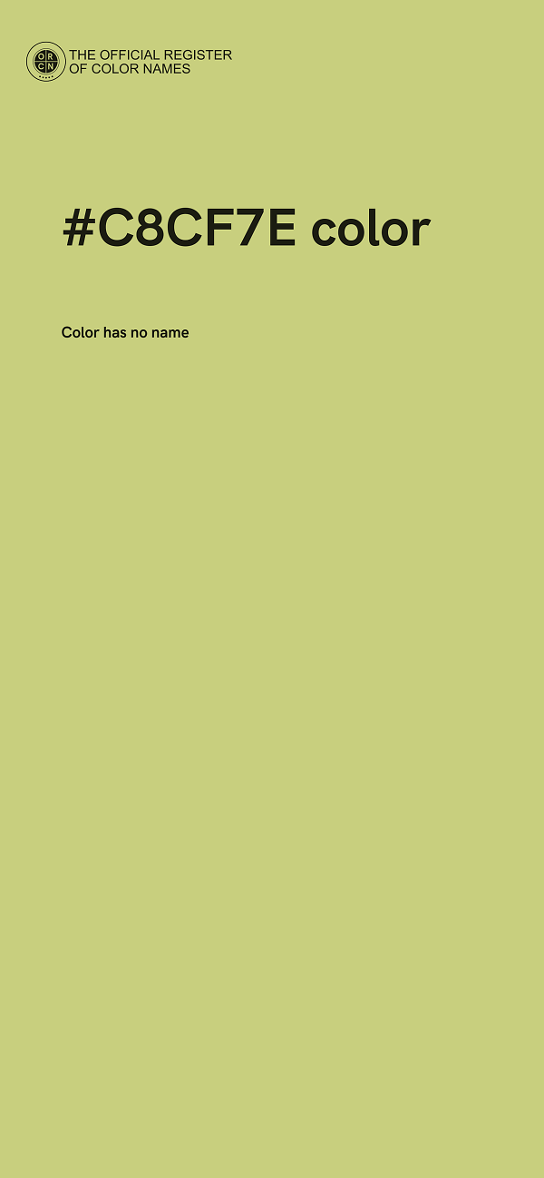 #C8CF7E color image