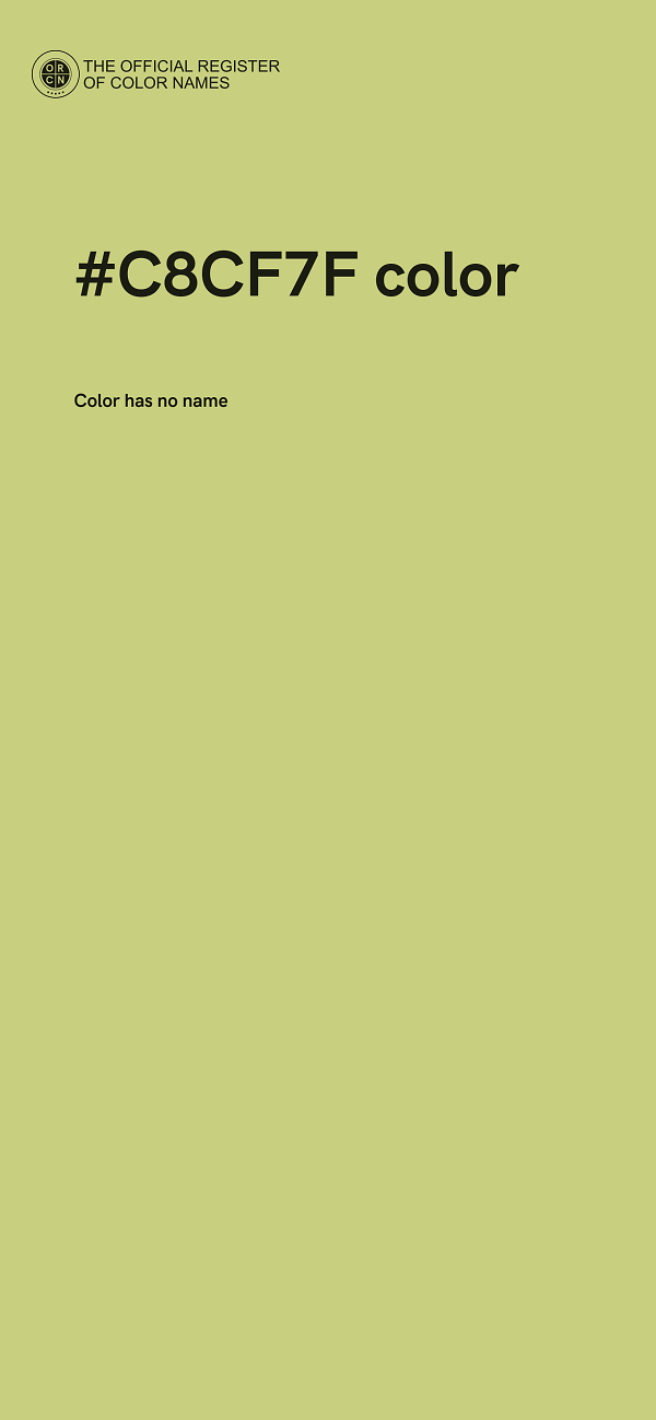 #C8CF7F color image