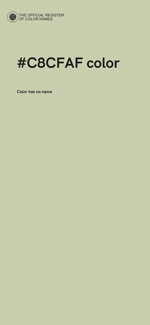 #C8CFAF color image
