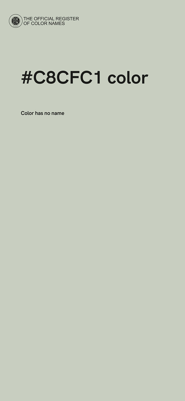 #C8CFC1 color image