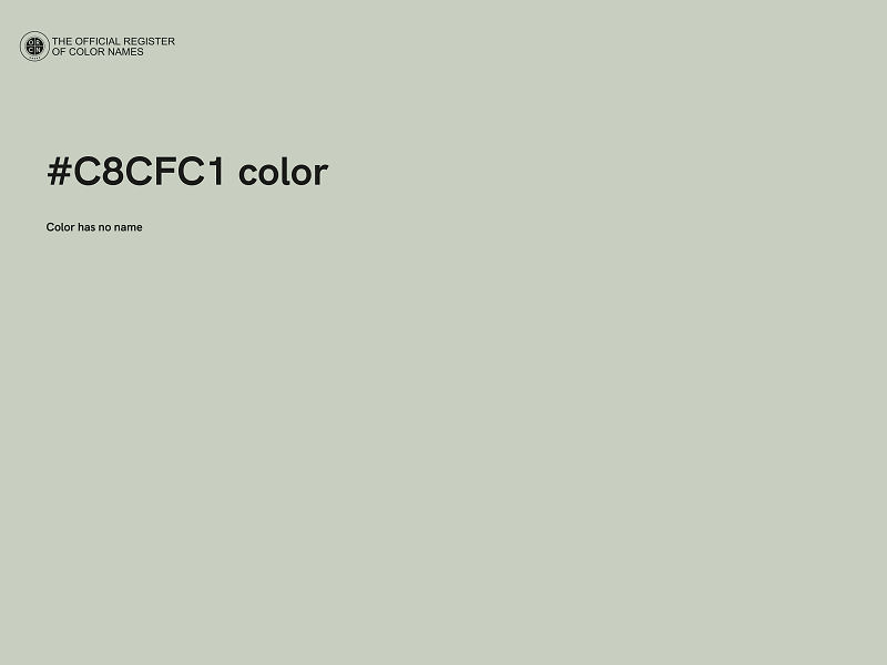 #C8CFC1 color image
