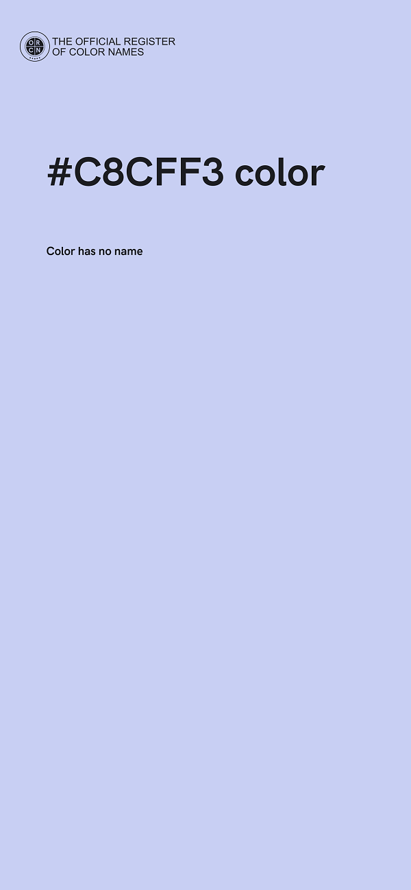 #C8CFF3 color image