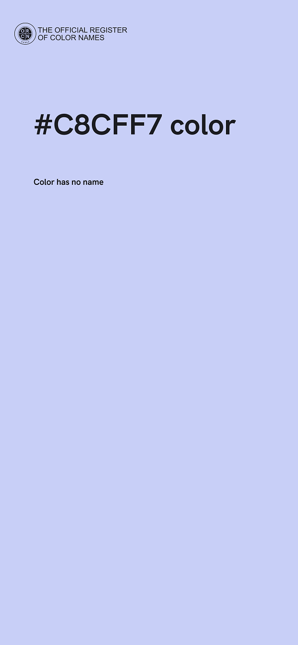 #C8CFF7 color image