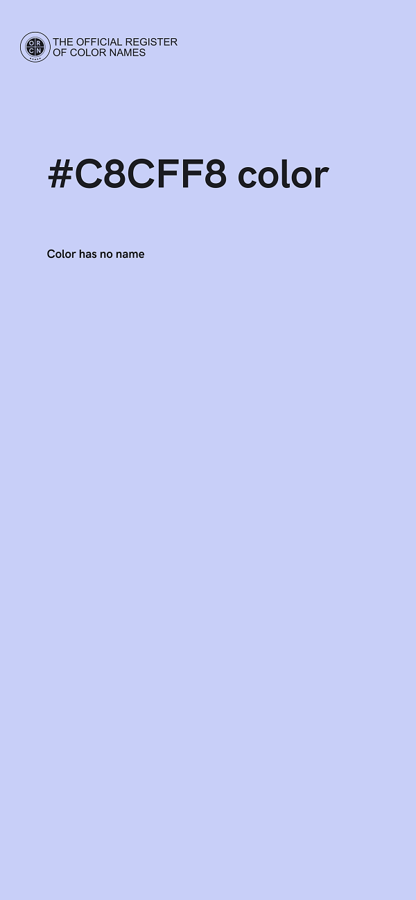 #C8CFF8 color image