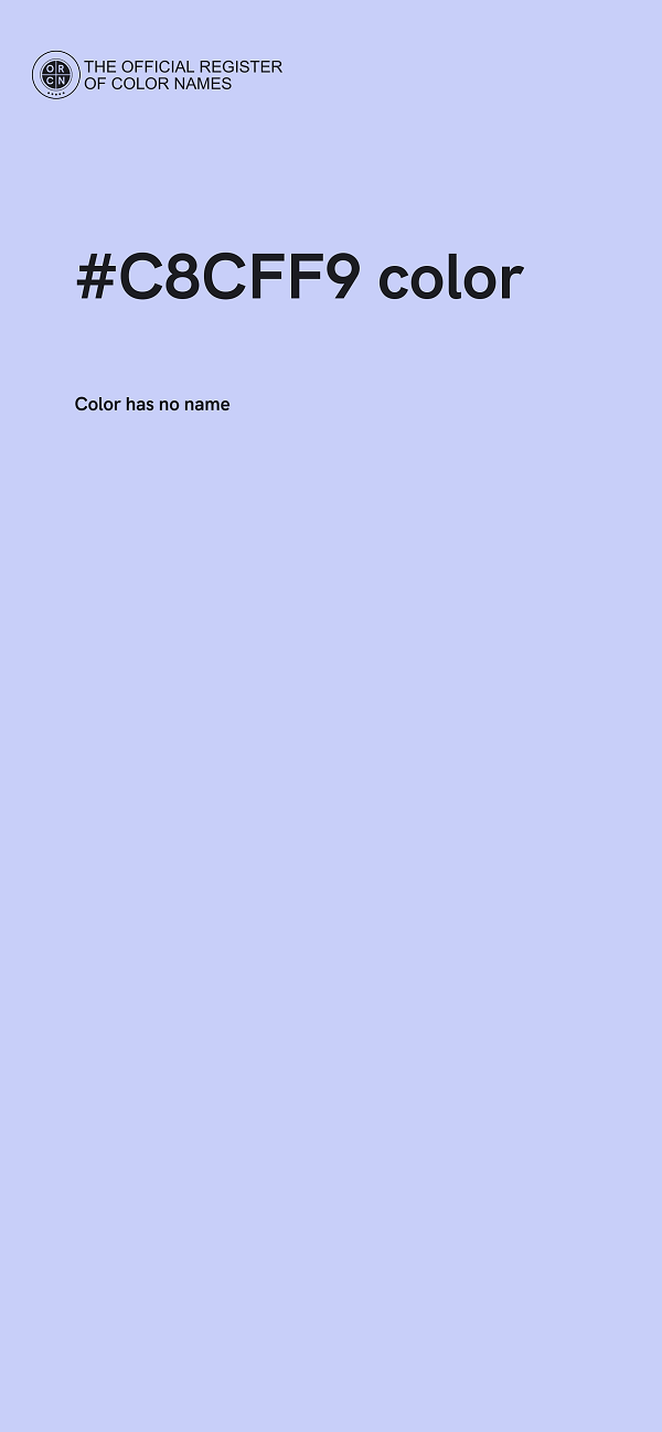 #C8CFF9 color image