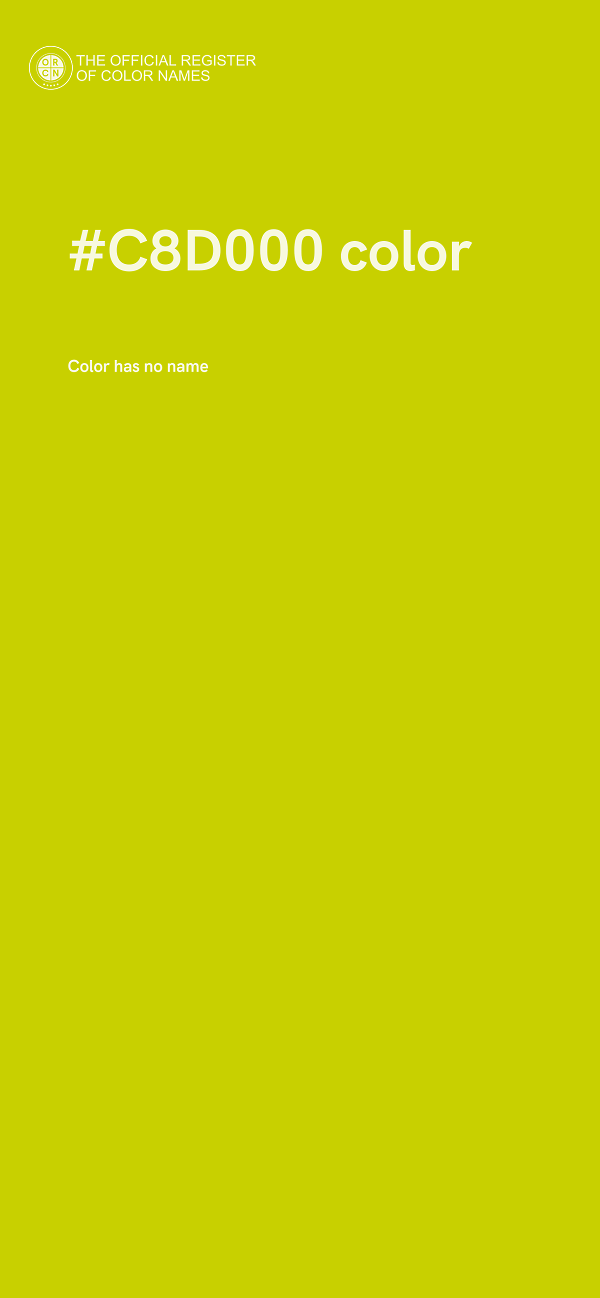 #C8D000 color image