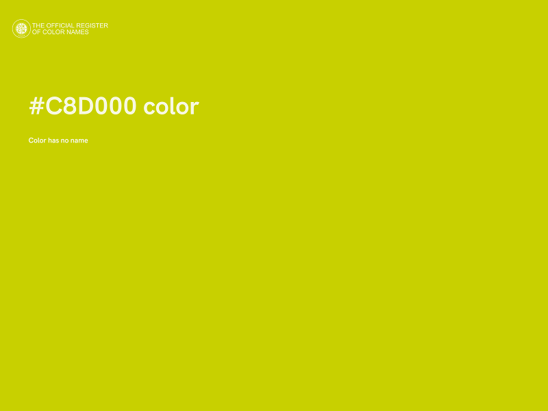 #C8D000 color image