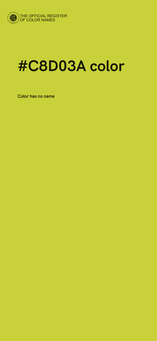 #C8D03A color image