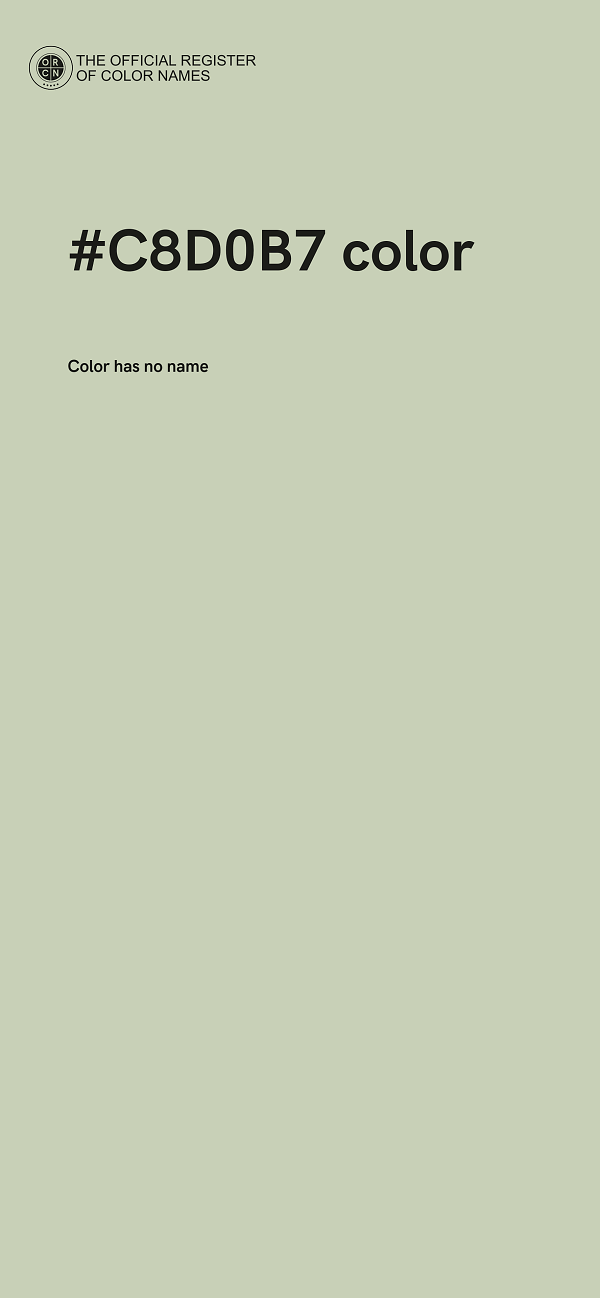 #C8D0B7 color image